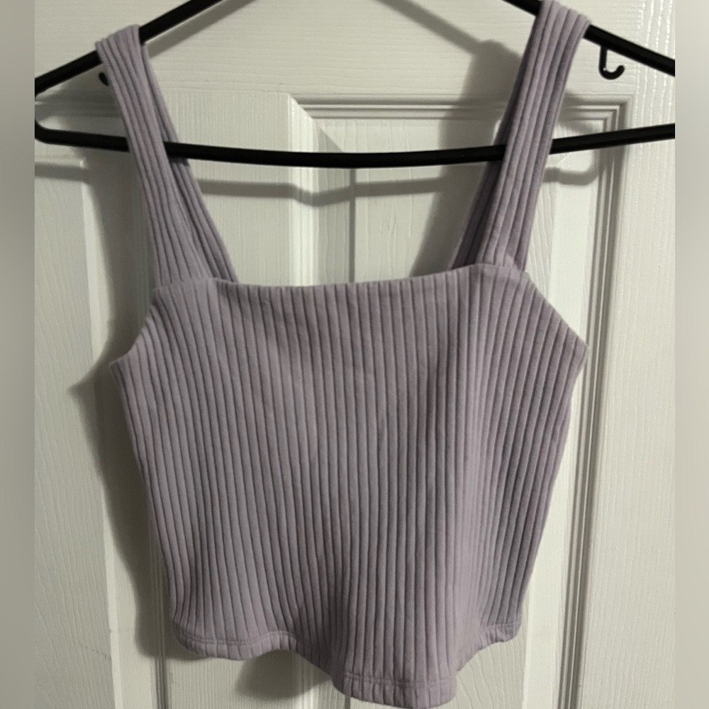 AE Cropped Square-Neck Tank Top